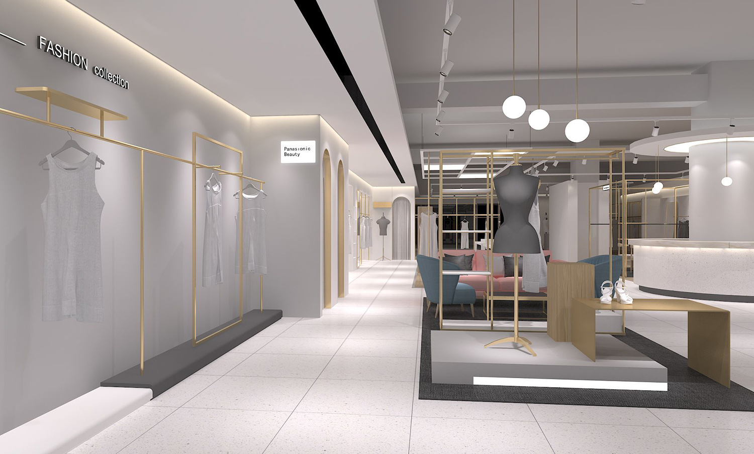 鄭州女士服裝專(zhuān)賣(mài)店鋪裝修設(shè)計(jì)