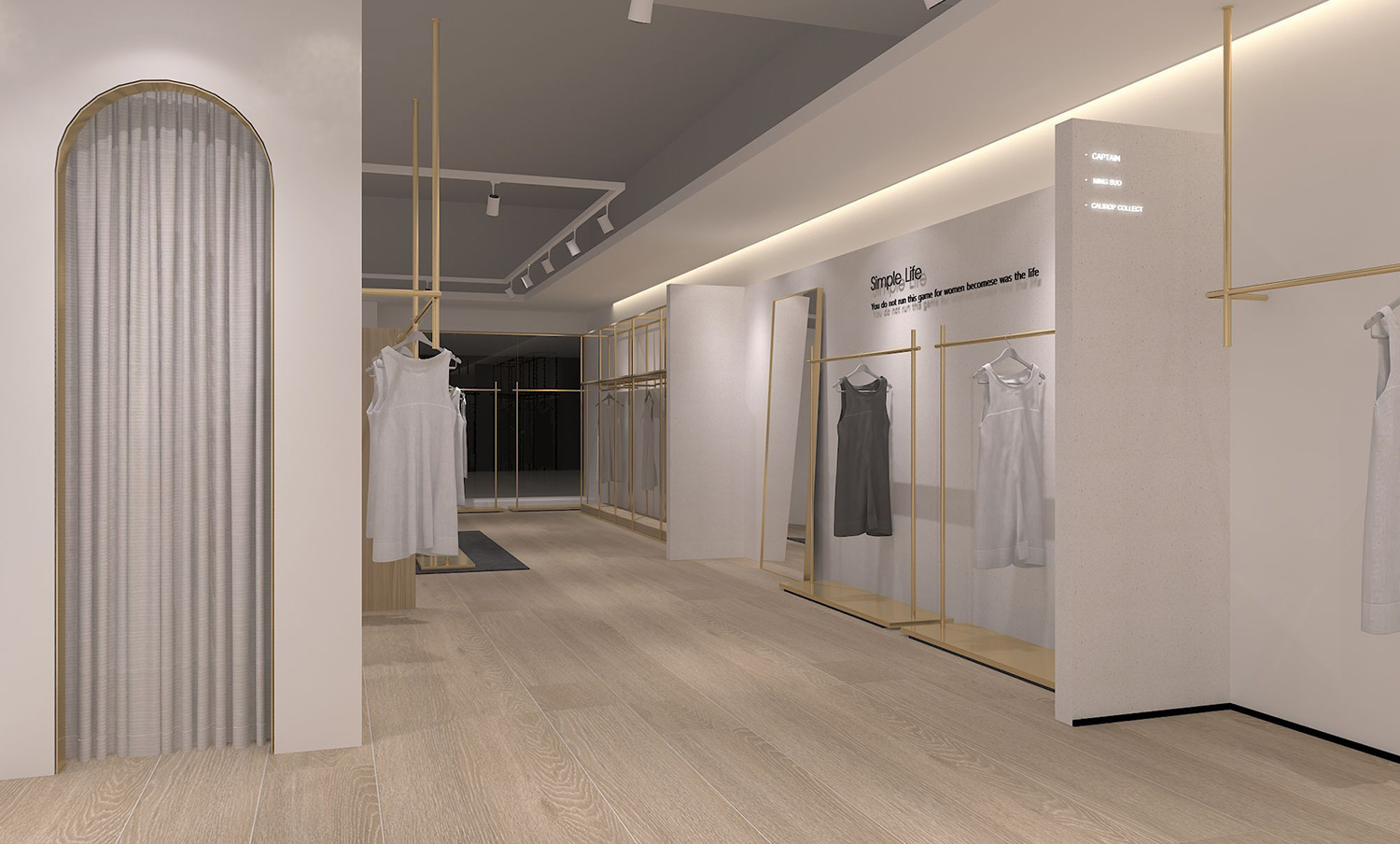 鄭州女士服裝專(zhuān)賣(mài)店鋪裝修設(shè)計(jì)