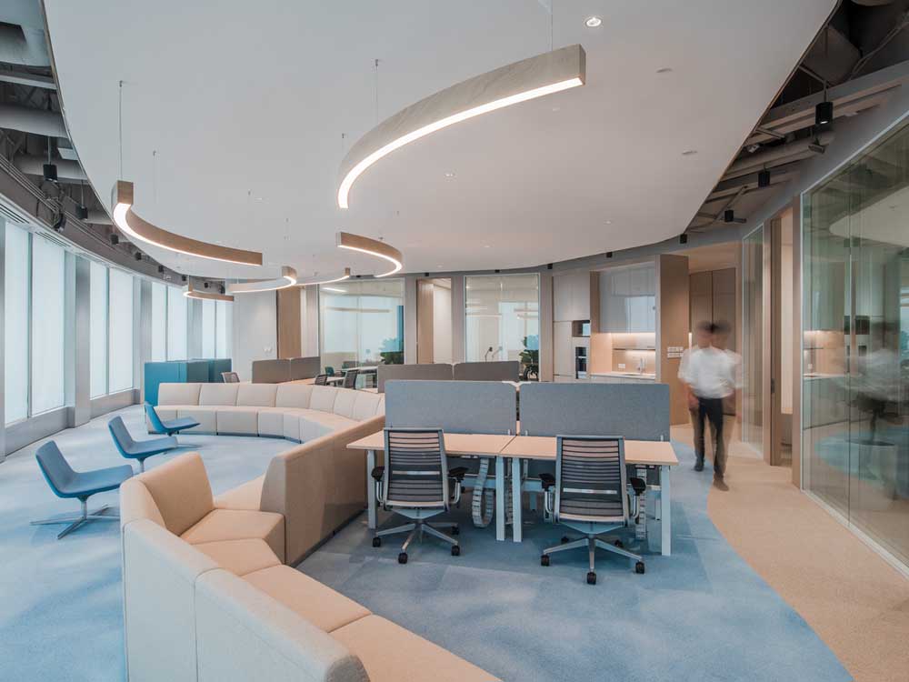 鄭州事務所辦公空間裝修設計，麻繩工作室效果圖