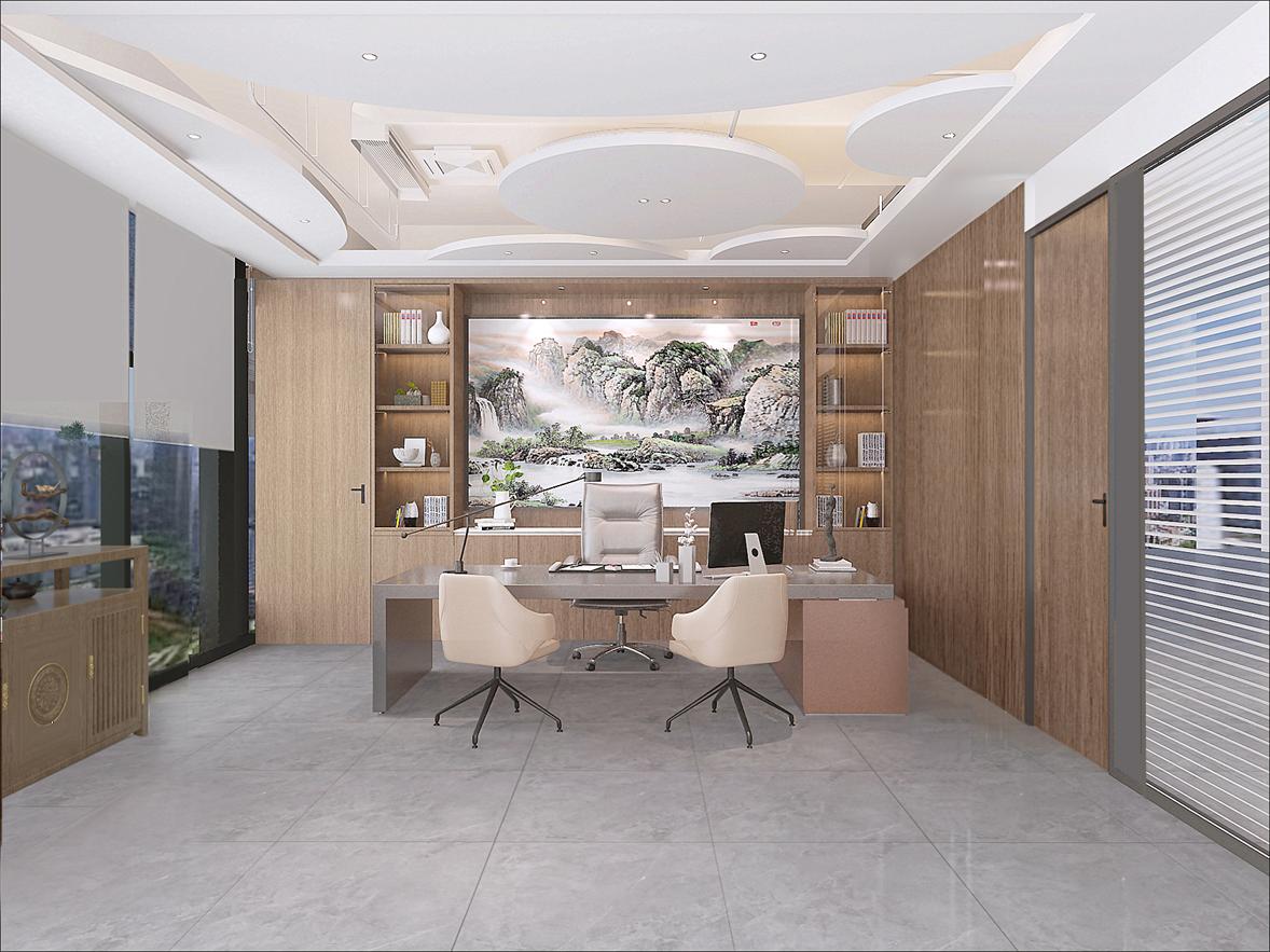 鄭州中原區(qū)辦公室裝修設(shè)計效果圖