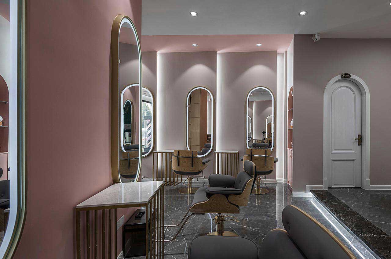 320平米鄭州美發(fā)店面設(shè)計裝修效果圖