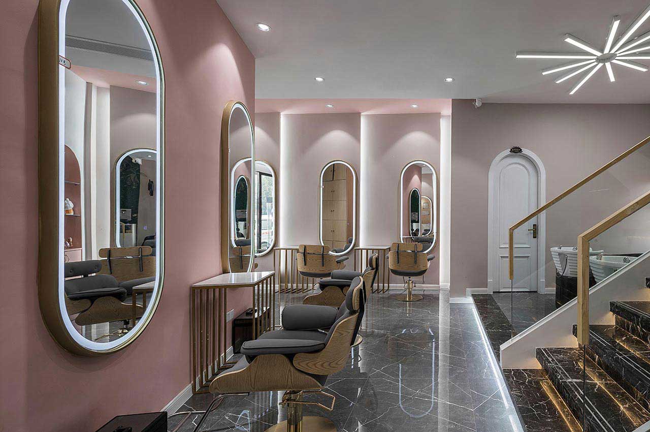 320平米鄭州美發(fā)店面設(shè)計裝修效果圖