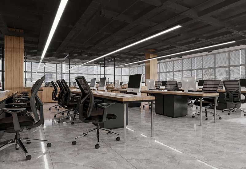 鄭州企業(yè)辦公室空間設計效果圖