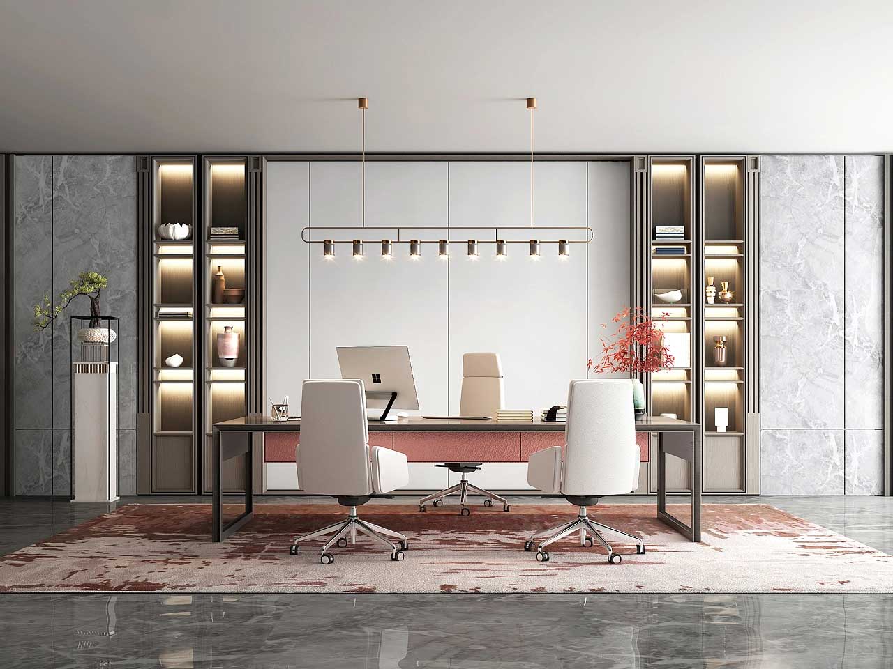 老板辦公室裝修效果圖,董事長辦公室裝修實(shí)景圖