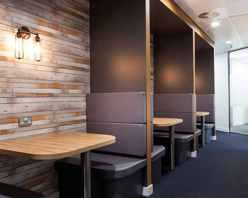 現(xiàn)代簡約800平米辦公室裝修設計效果圖