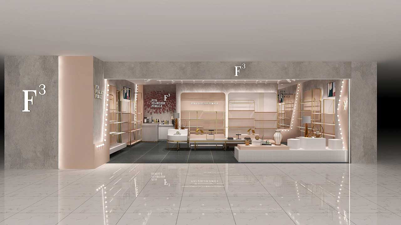 商場女鞋專賣店裝修設(shè)計(jì)效果圖