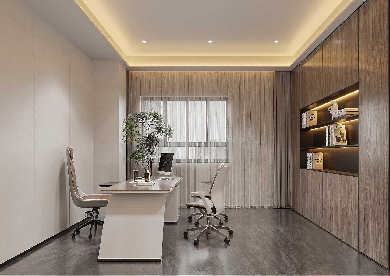 鄭州辦公室設(shè)計-辦公室裝修施工效果圖