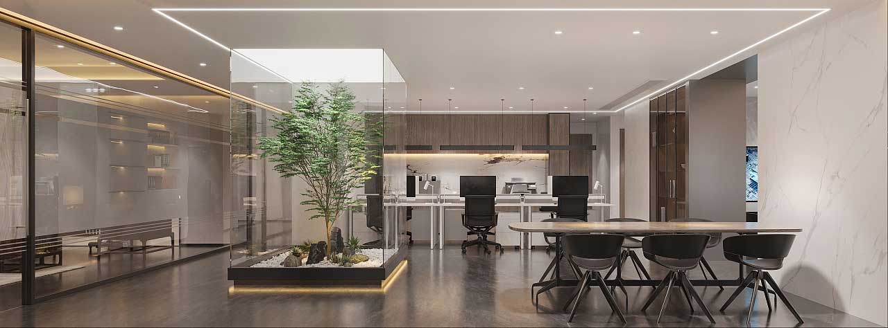 鄭州辦公室設(shè)計-辦公室裝修施工效果圖