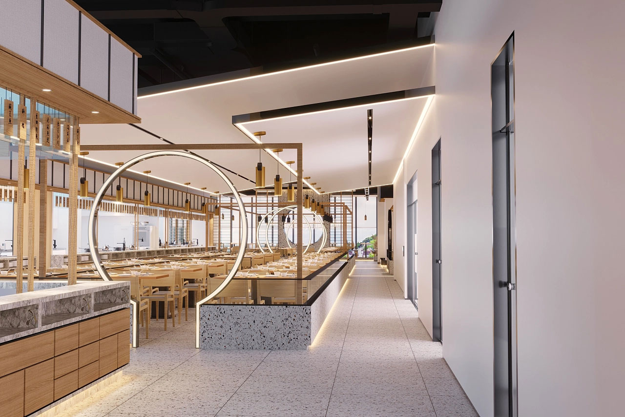 鄭州企業(yè)員工餐廳設(shè)計效果圖