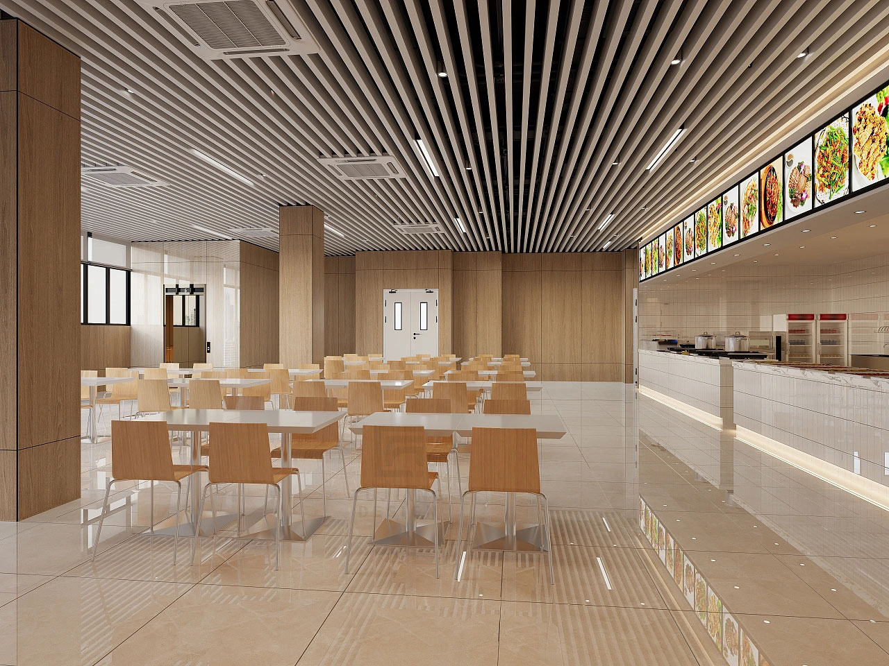 產(chǎn)業(yè)園食堂設(shè)計-產(chǎn)業(yè)園區(qū)員工食堂設(shè)計效果圖