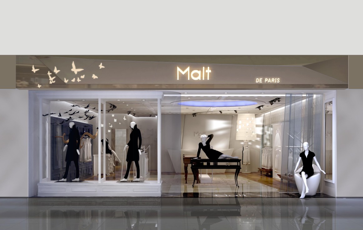Malt服飾門(mén)店裝修設(shè)計(jì)效果圖