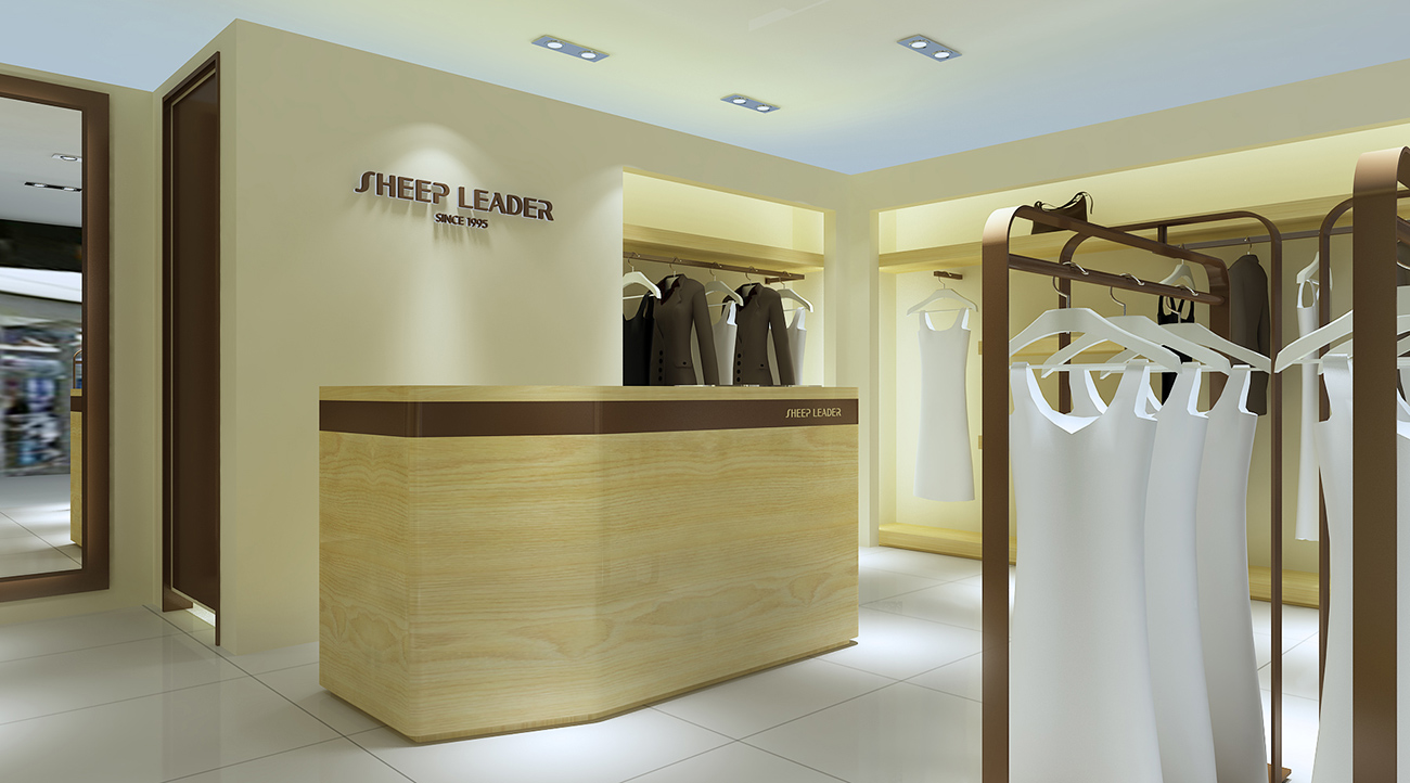 135平米女裝專賣(mài)店裝修設(shè)計(jì)效果圖