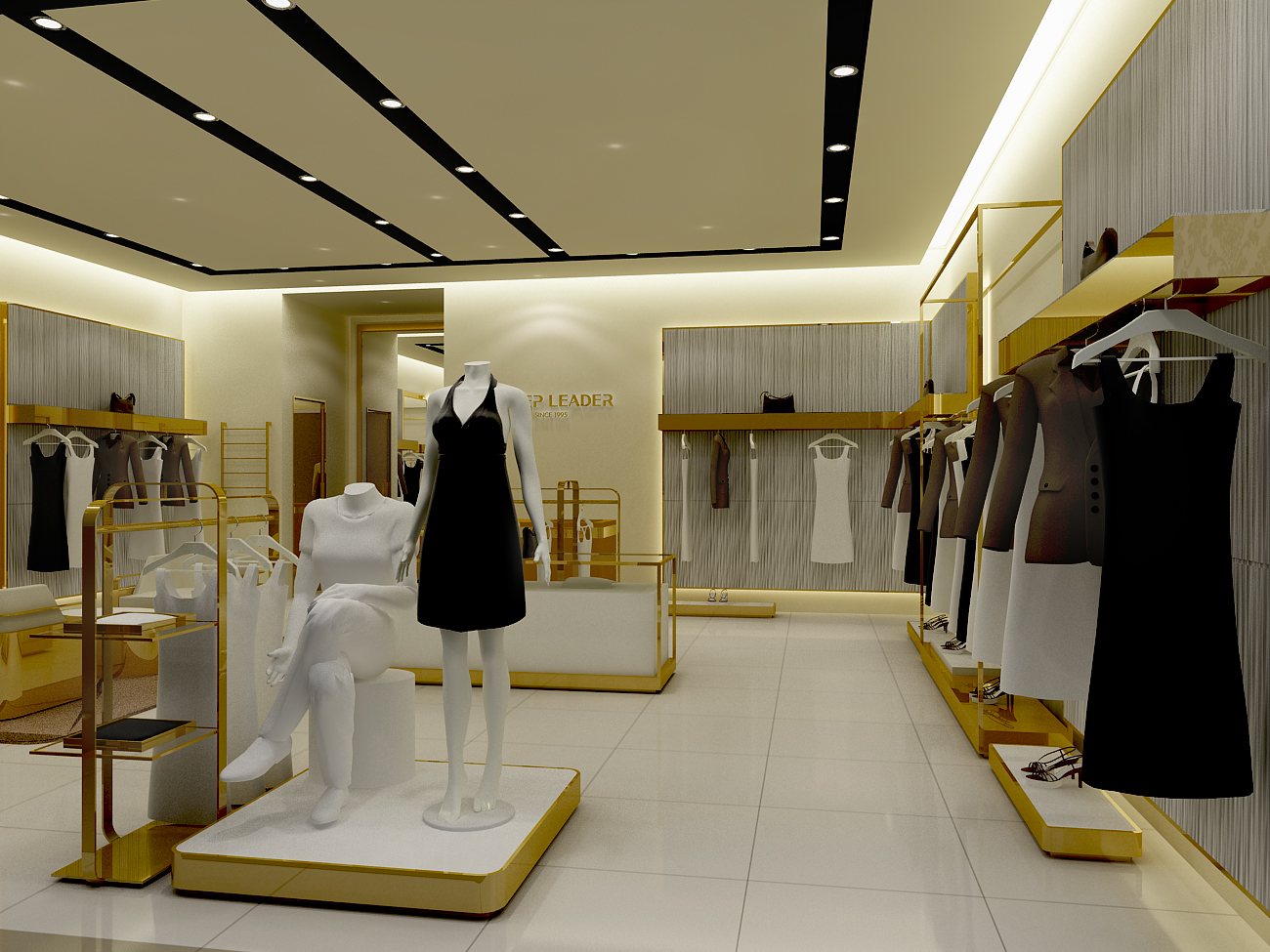 135平米女裝專賣(mài)店裝修設(shè)計(jì)效果圖