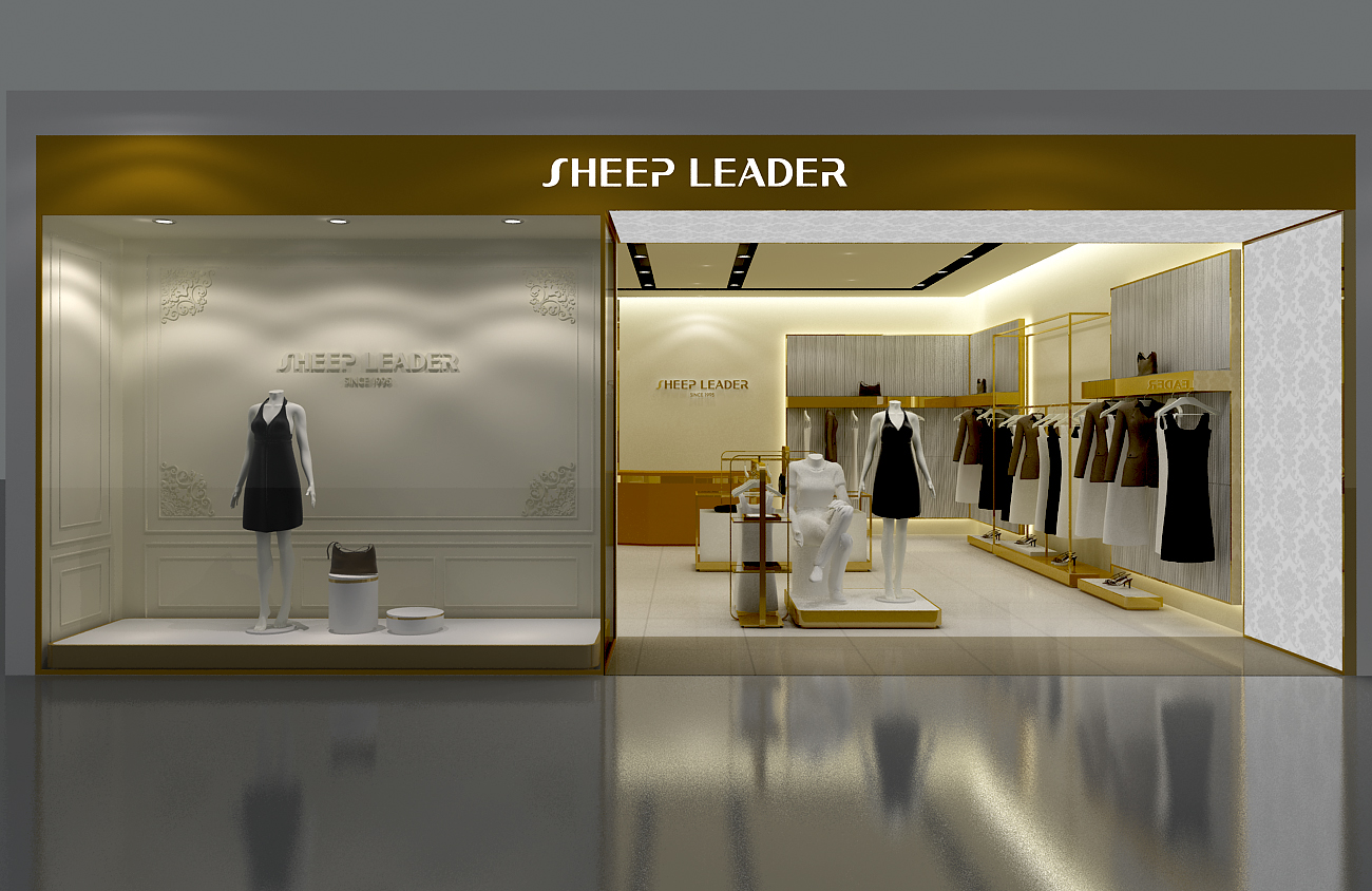 135平米女裝專賣(mài)店裝修設(shè)計(jì)效果圖