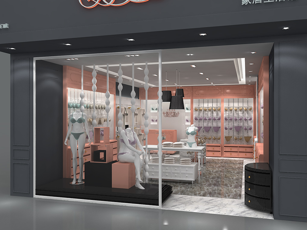 65平米品牌內(nèi)衣店設計裝修效果圖
