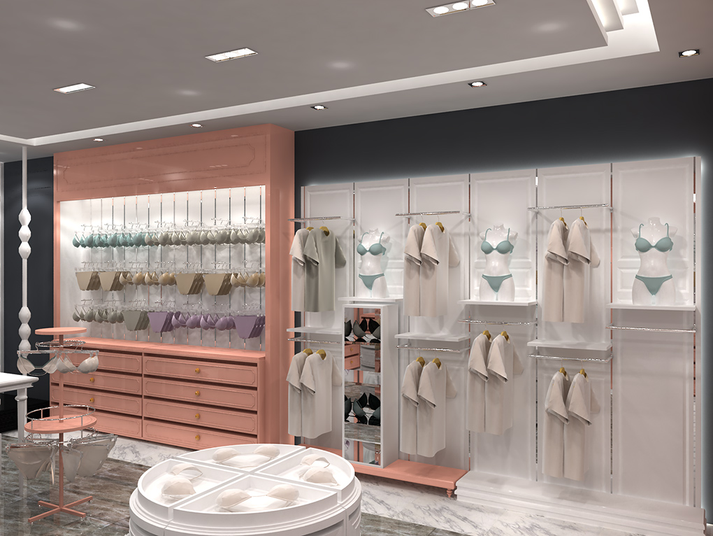 65平米品牌內(nèi)衣店設計裝修效果圖