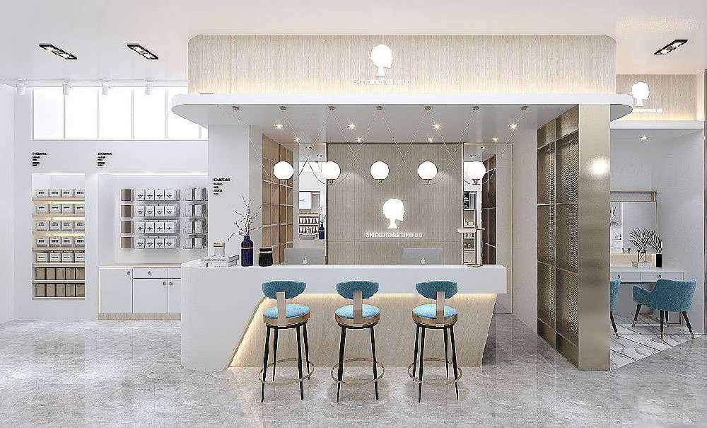 鄭州彩妝店裝修藝術(shù)：色彩、燈光與創(chuàng)意的融合