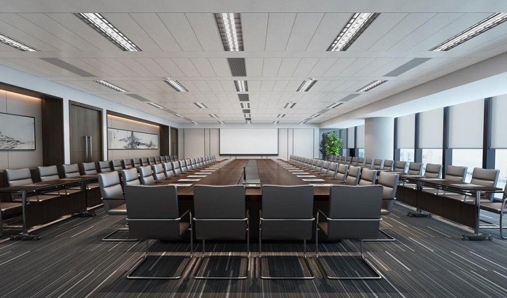 300平米實(shí)業(yè)公司辦公室設(shè)計(jì)效果圖