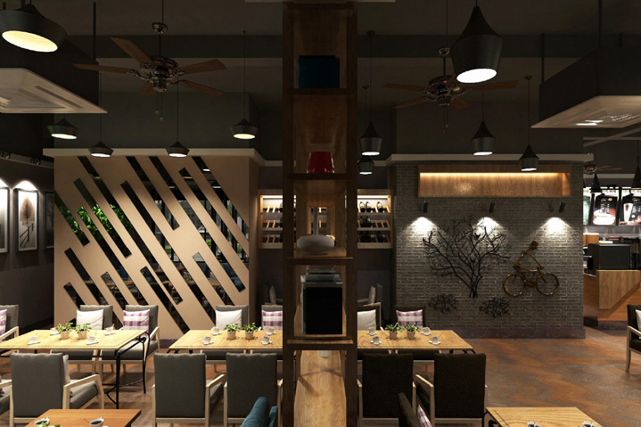 120平米咖啡店設(shè)計(jì)裝修效果圖