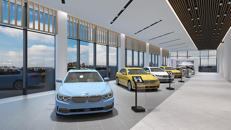 3200平米汽車展廳裝修設(shè)計效果圖