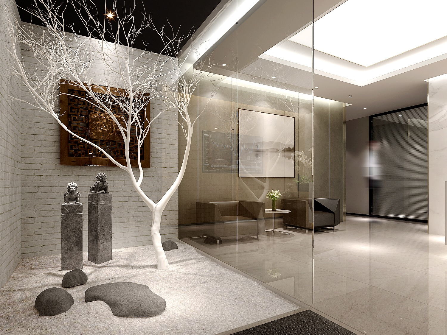 600平米鄭州辦公室設(shè)計效果展示