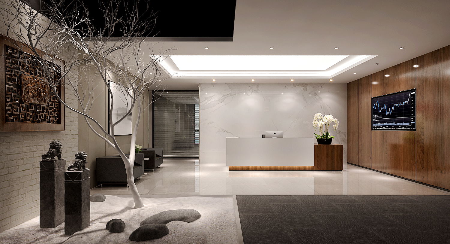 600平米鄭州辦公室設(shè)計效果展示