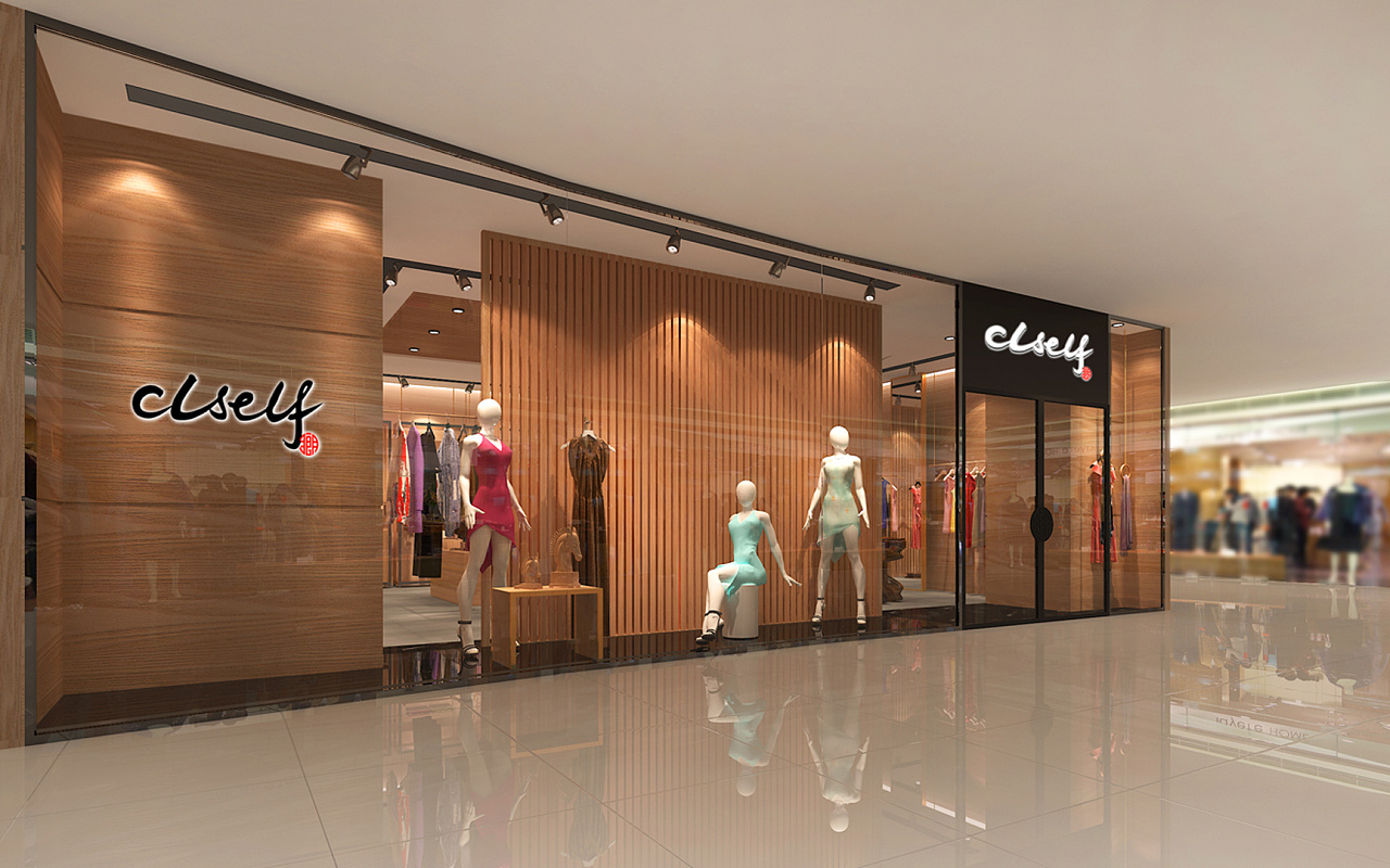 230平米品牌女裝店裝修設(shè)計效果圖