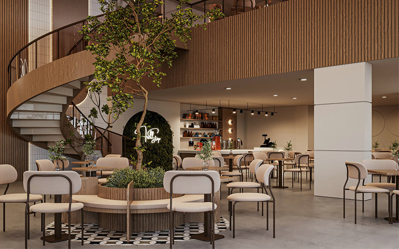 400平米靜語茶舍裝修設(shè)計效果圖