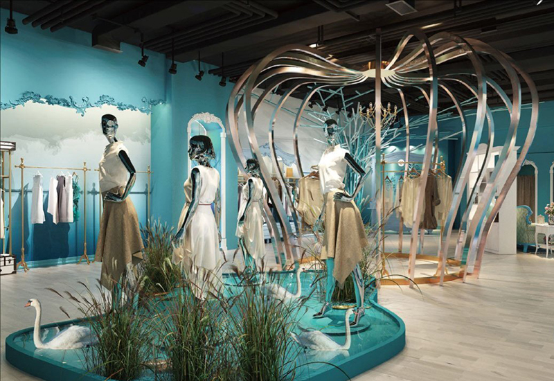 180平米品牌女裝門店裝修設(shè)計效果圖