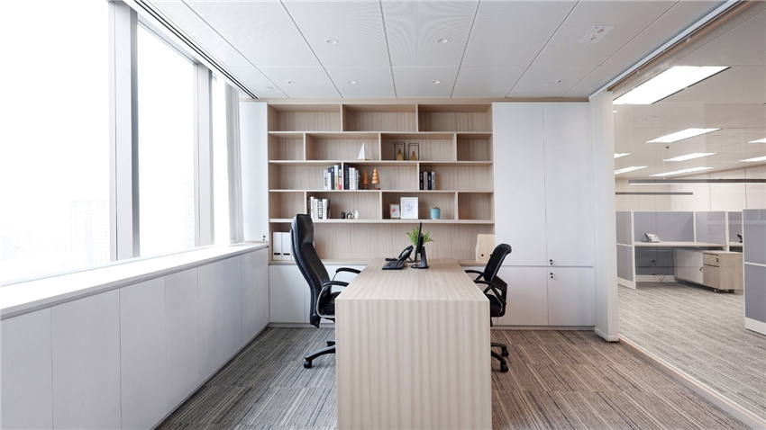 300平極簡主義辦公空間設(shè)計效果圖