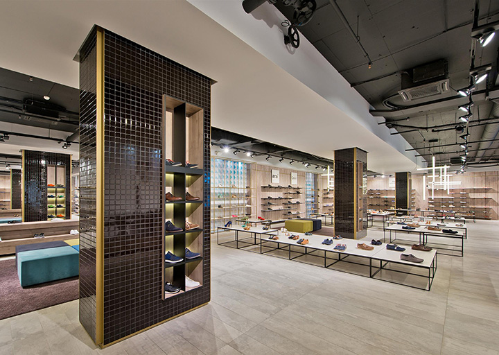 210平米工業(yè)風(fēng)格鞋店裝修設(shè)計效果圖