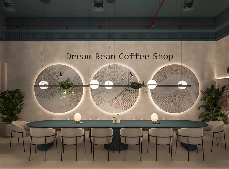 120平米時尚咖啡館設(shè)計(jì)效果圖