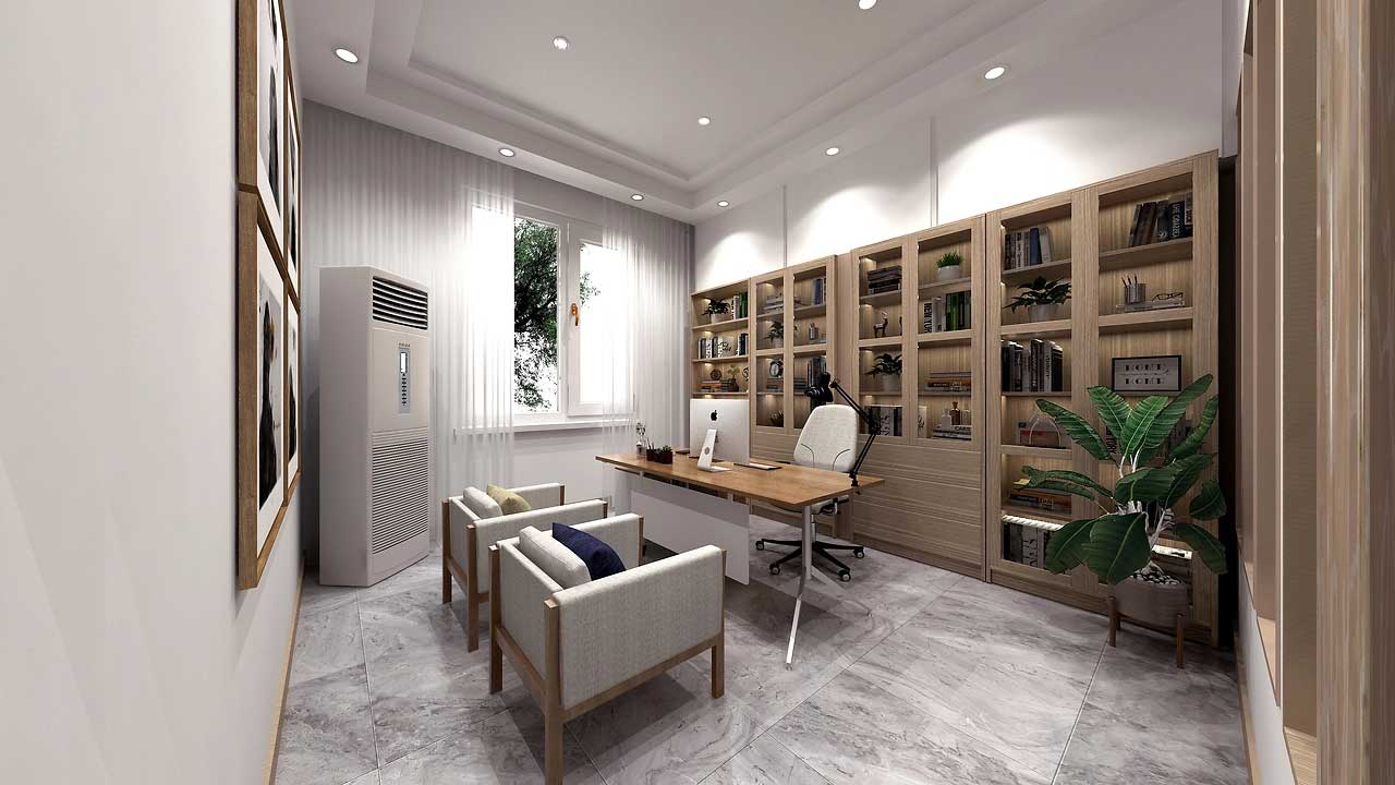 210平米學(xué)校辦公室接待室裝修設(shè)計效果圖