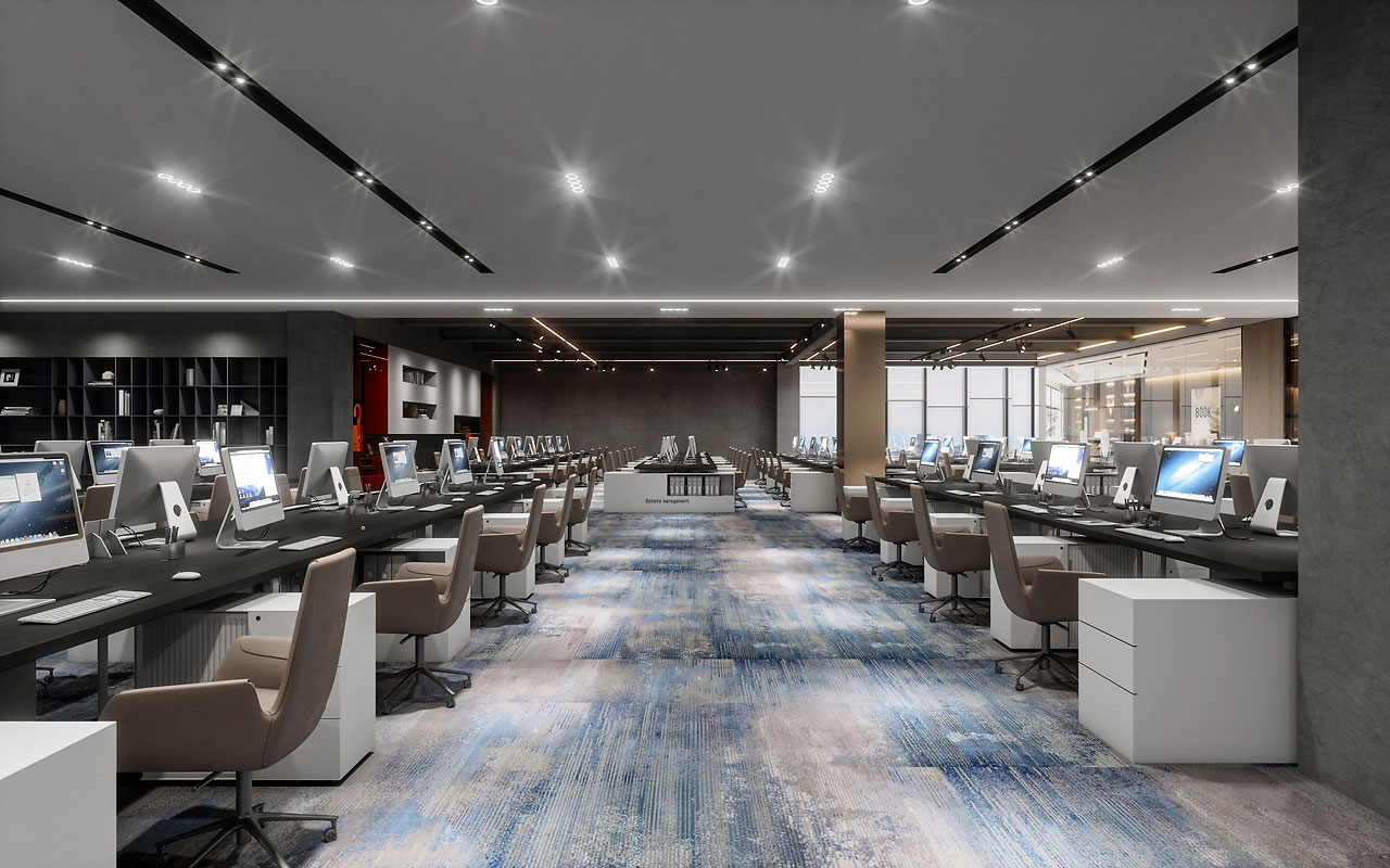 265平米高品質(zhì)辦公室裝修設計效果圖