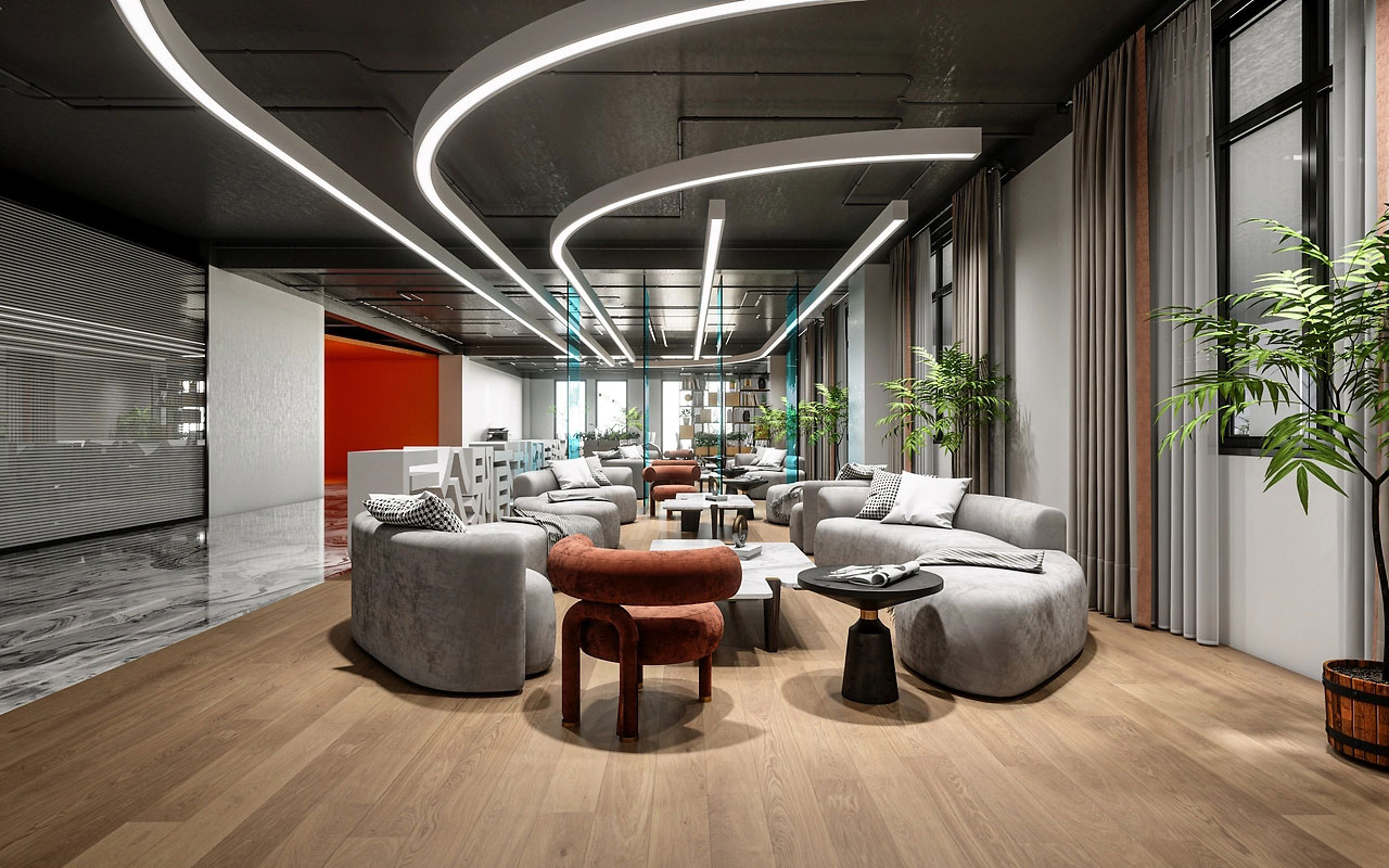 265平米高品質(zhì)辦公室裝修設計效果圖