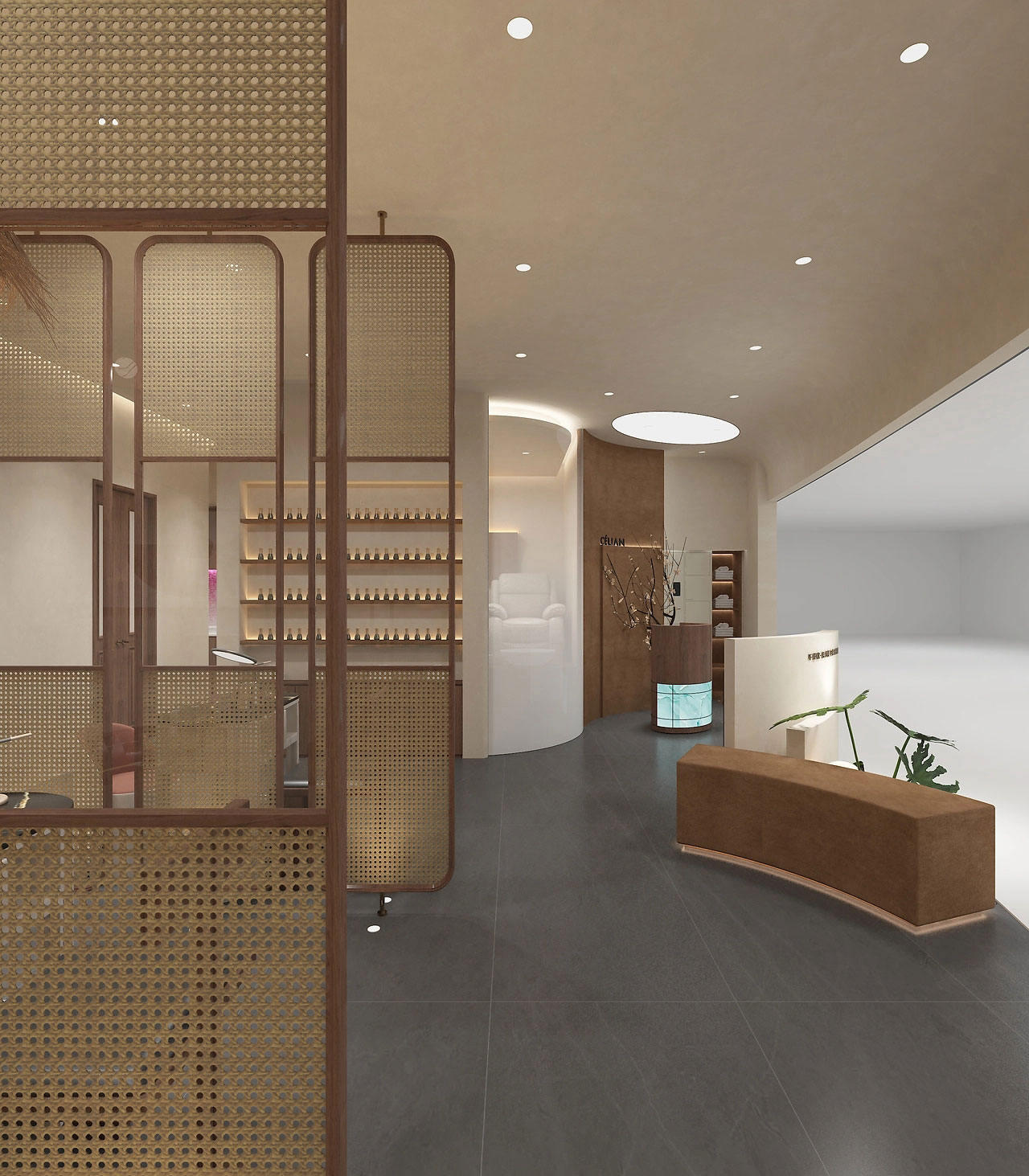 85平米美甲美睫店裝修設(shè)計效果圖