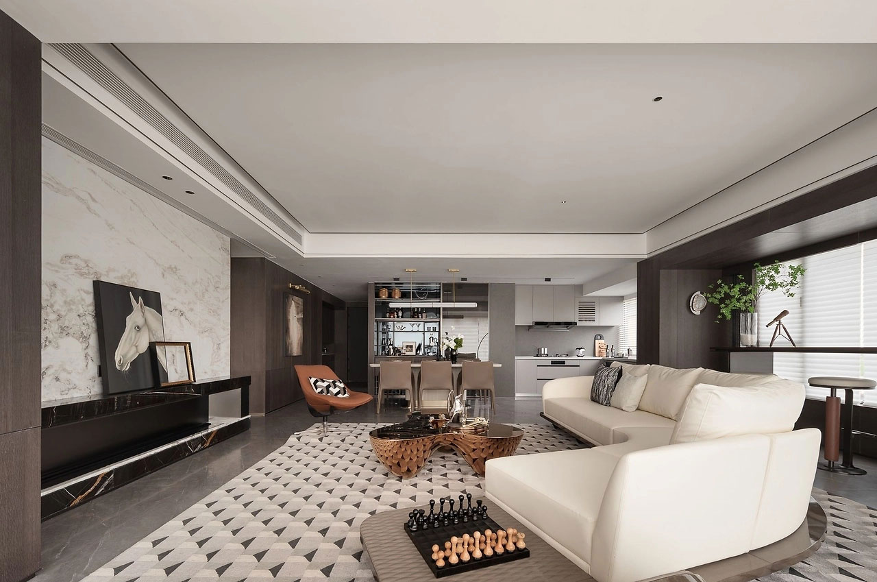 144平米美盛教育港灣家裝設(shè)計裝修效果圖