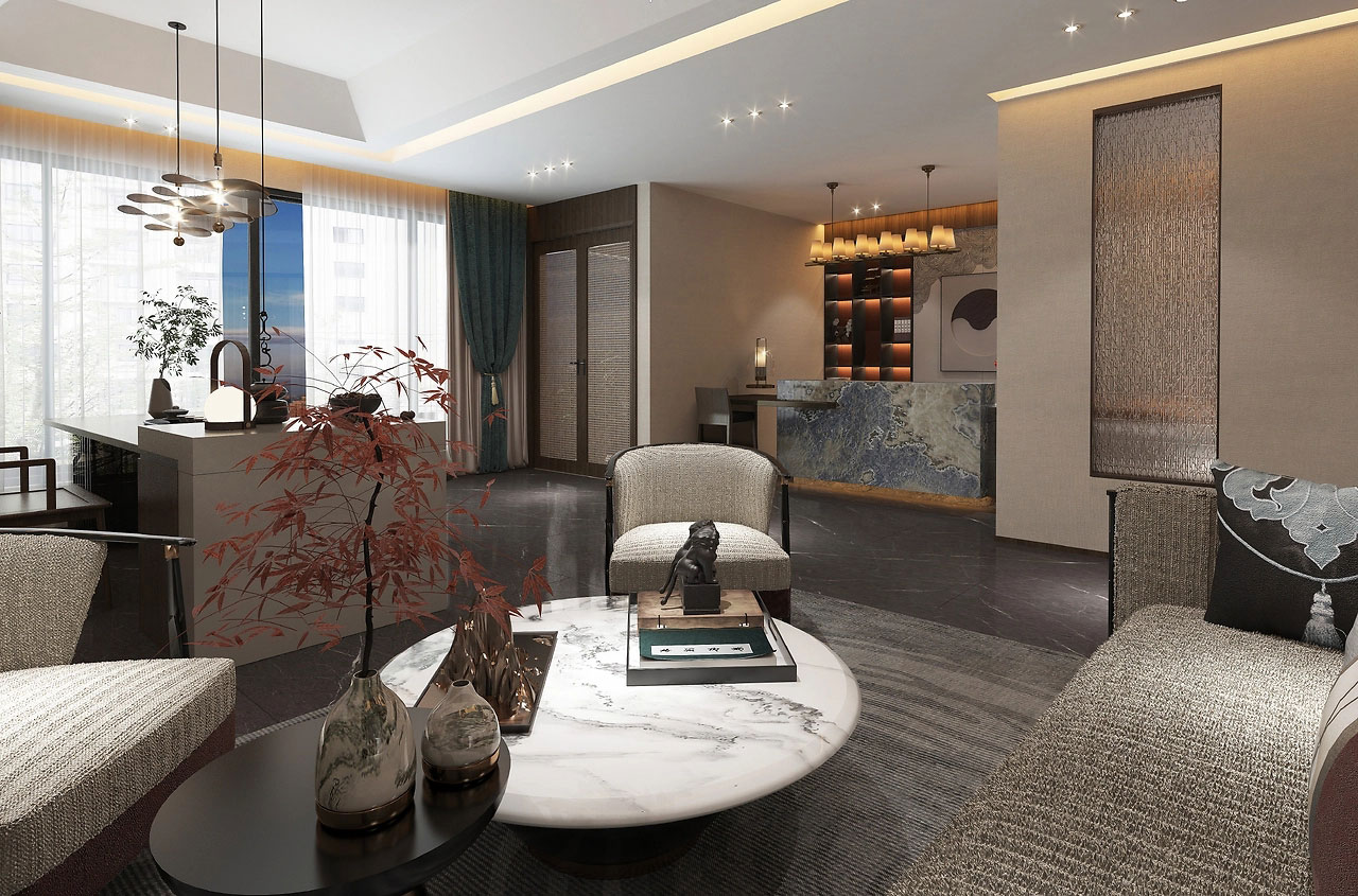 391平米鄭州足浴店設(shè)計裝修效果圖