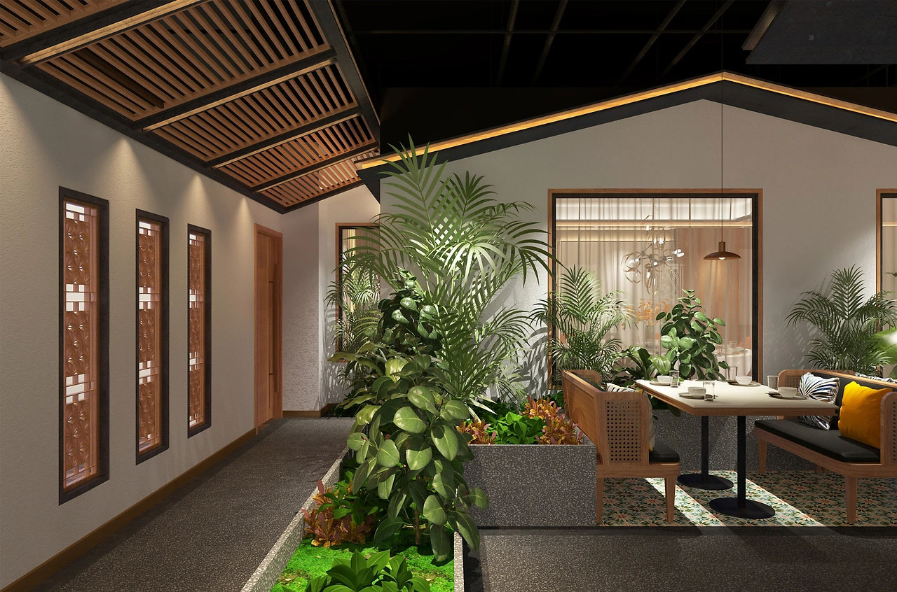 285平米鄭州中餐廳裝修設(shè)計效果圖