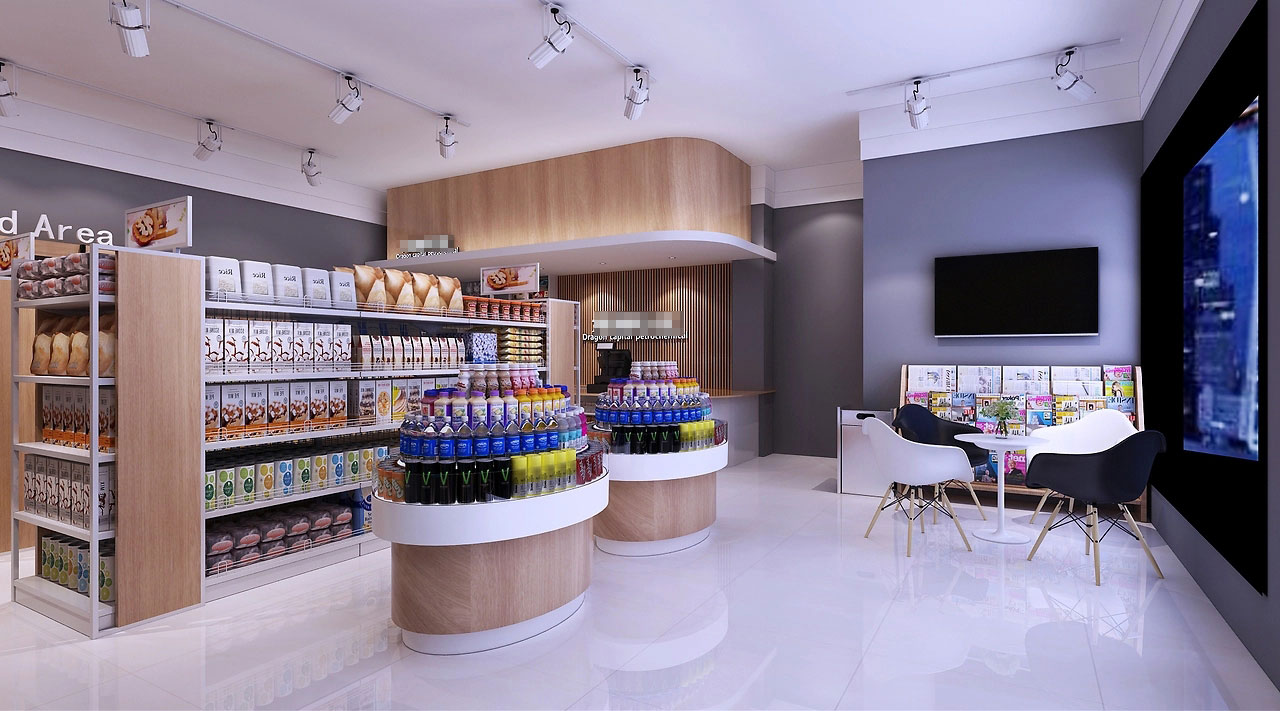 89平米鄭州便利店裝修設(shè)計效果圖