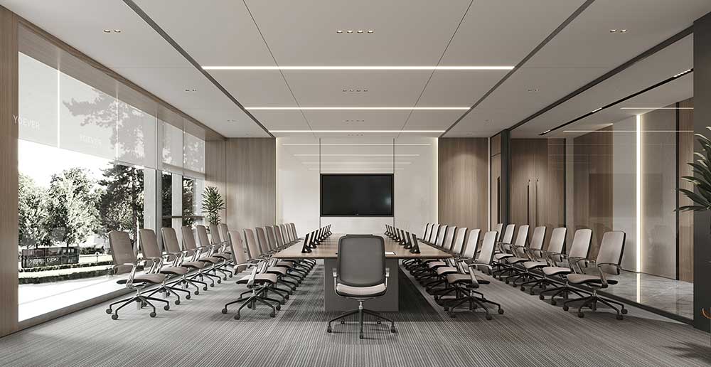 475平米鄭州企業(yè)辦公室設計效果圖