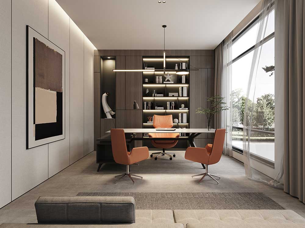 475平米鄭州企業(yè)辦公室設計效果圖