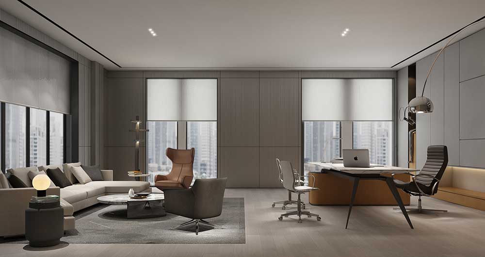 475平米鄭州企業(yè)辦公室設計效果圖