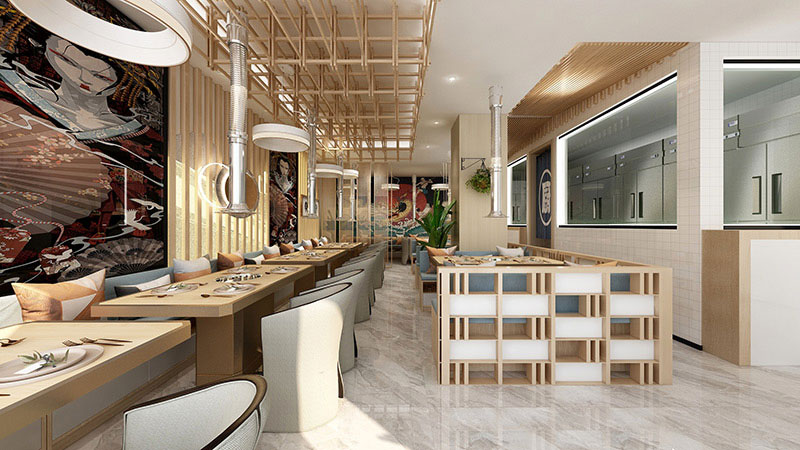 300平米鄭州烤肉店裝修設(shè)計效果圖