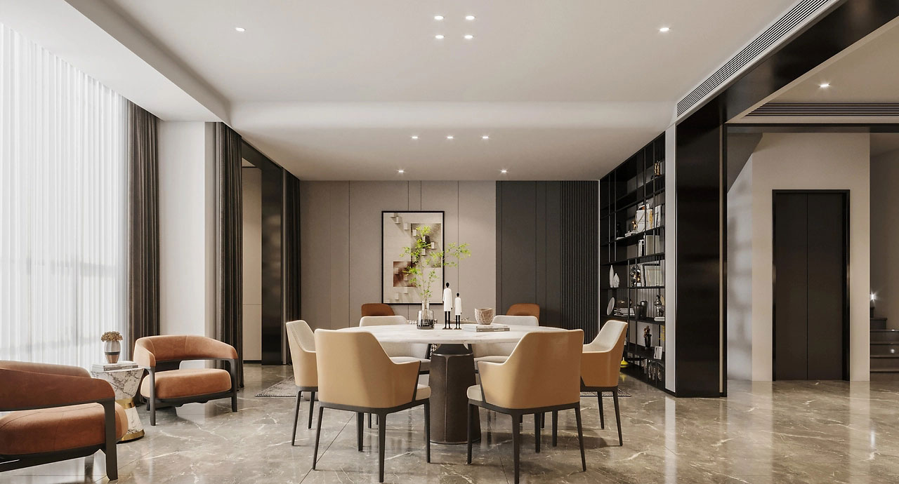 320平米鄭州別墅裝修設(shè)計(jì)效果圖