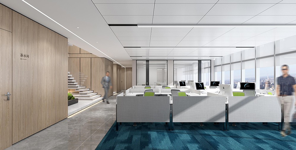 800㎡鄭州企業(yè)辦公室裝修設計效果圖