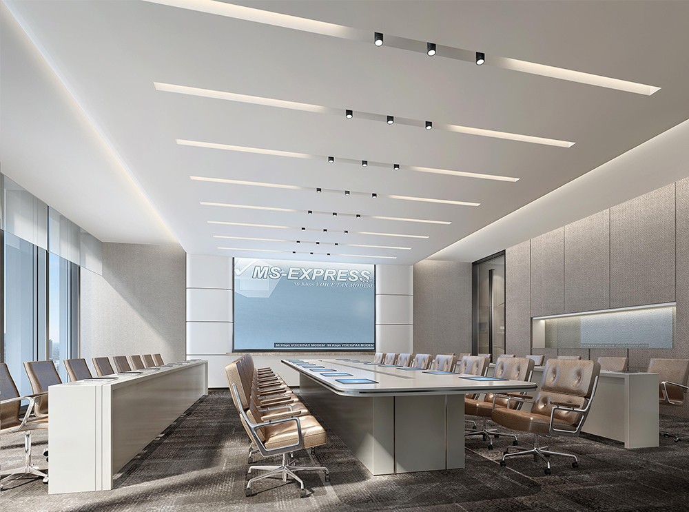 1300平米地產(chǎn)公司辦公樓設(shè)計效果圖