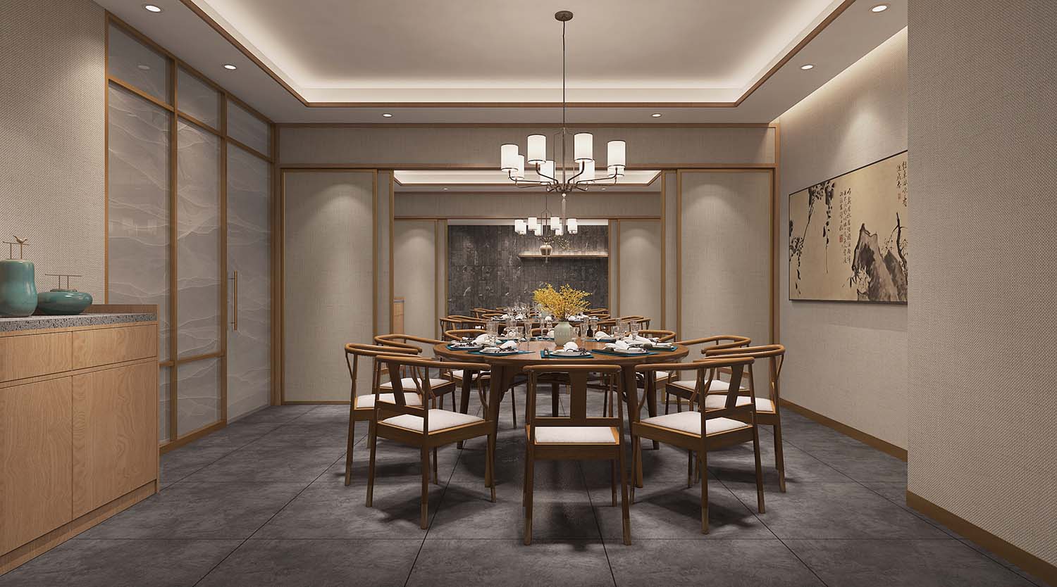 600平米鄭州連鎖餐廳裝修設(shè)計效果圖