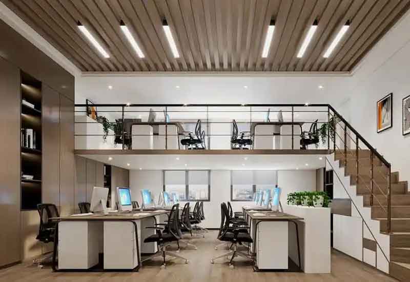 鄭州 loft 辦公室裝修設(shè)計：雙層空間創(chuàng)意利用