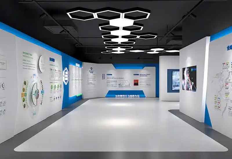 鄭州二七區(qū)展廳設(shè)計(jì)施工：紅色文化與商業(yè)的融合